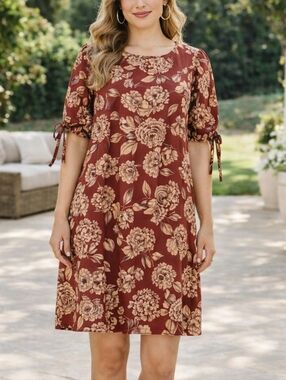 Emery Rose Floral Mini Dress – Size Medium